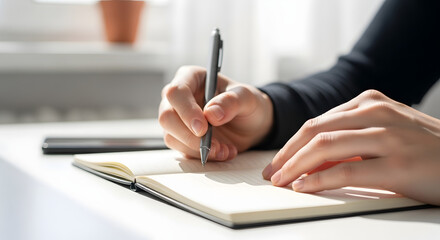 Writing Notes Capturing Thoughts on Paper