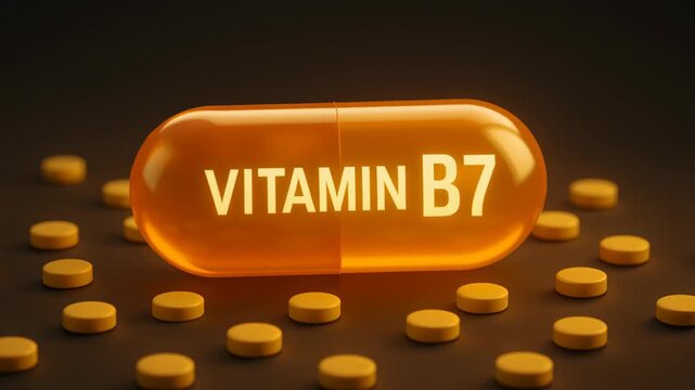 Vitamin B7 Capsule Supplement for Enhanced Metabolism, Vitality, and Overall Health with Essential Nutrients for Optimal Nutrition