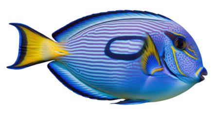 Isolated Palette Surgeonfish