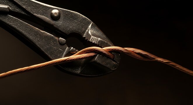 pliers twisting wire
