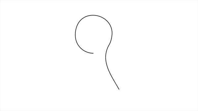 Marketing Icons, Magnifying Glass, Bullseye Target, Megaphone, Price Tag, Trolley and Profit Coins in One Line Hand Drawing Style, Continuous, Looping For Marketing, Business, Finance