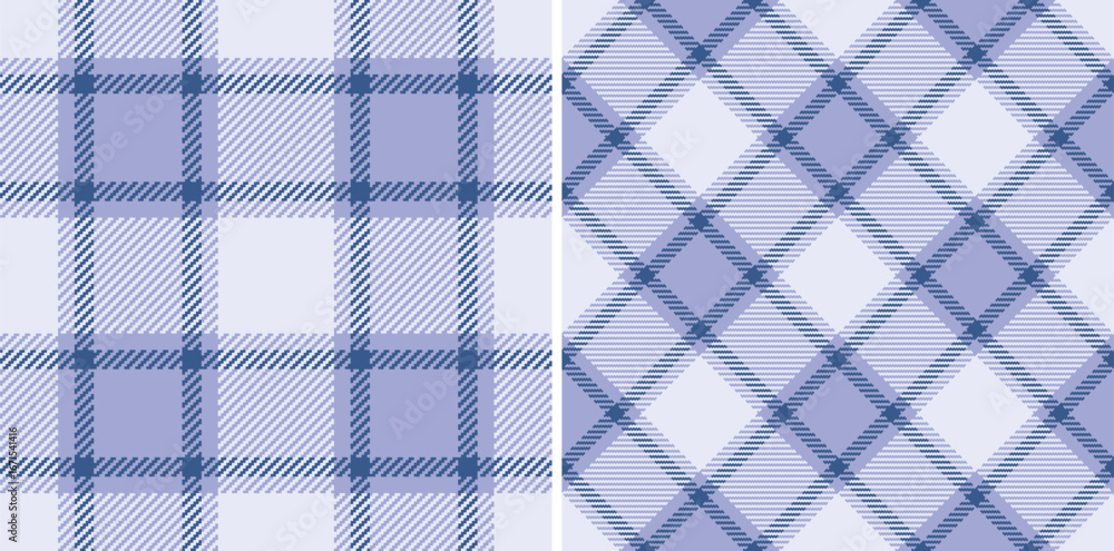 Poster classic plaid patterns in calming blue hues create a timeless, versatile aesthetic. ideal for backgr