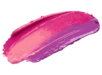 Pink and purple brushstrokes create vibrant dynamic curves on transparent background for cosmetic packaging and promotional web banners and product label designs and product mockups