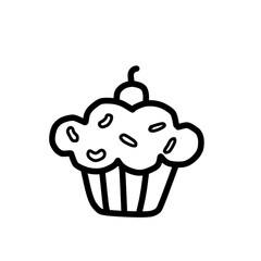 cupcake vector illustration