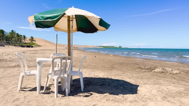 Vista del mar desde la costa 