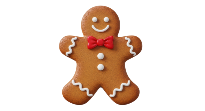 Isolated Gingerbread Man
