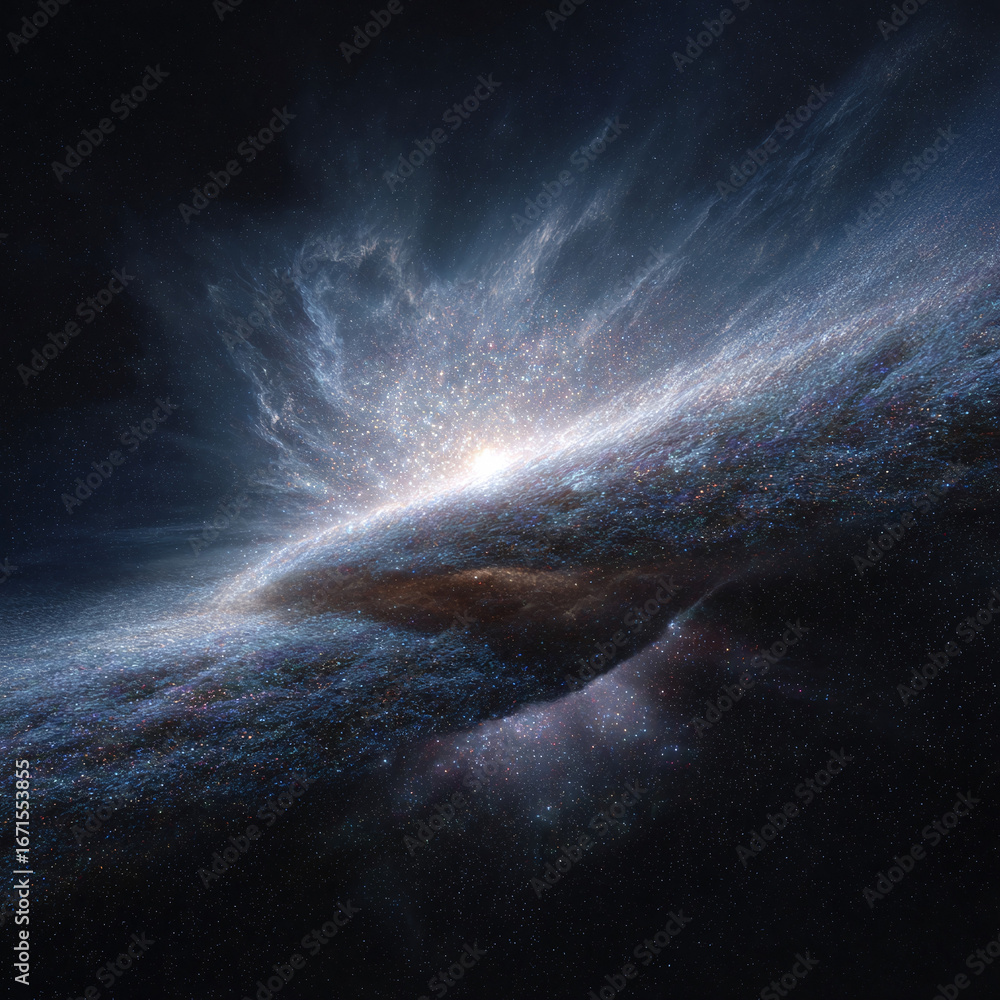 Poster vibrant galaxy artwork featuring an exploding cosmic event. use for science, space exploration, imag