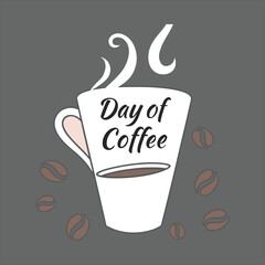 coffee cup vector . Coffee  Mug design. Cup coffee beans wooden. Vector icon cup of coffee. coffee cup logo template. coffee concept. Coffee Bean Icon. 