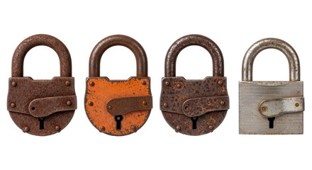 Isolated Old Padlocks © Natalia