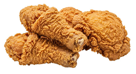 Isolated Fried Chicken Drumsticks