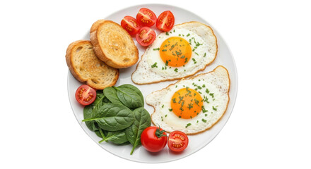 Isolated Eggs, breakfast