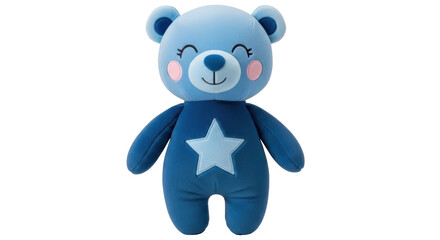Isolated Blue Teddy Bear