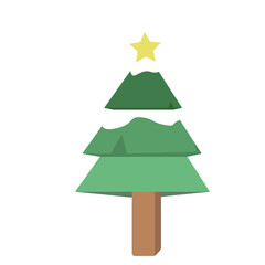 christmas tree vector illustration