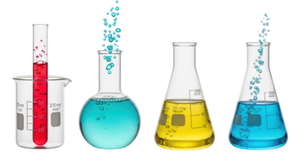 Isolated Science Beakers