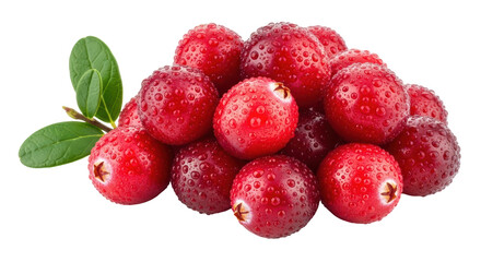 Isolated Cranberries Pile