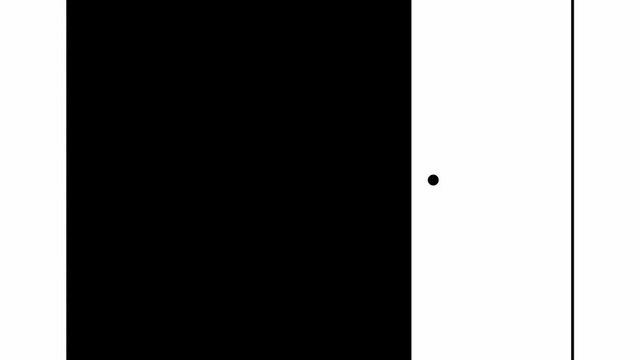 Open door motion graphic animation white screen 4k