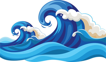 Ocean waves illustration