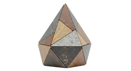 Isolated Stone Geometric Object