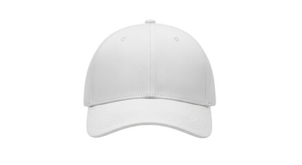 Isolated White Baseball Cap