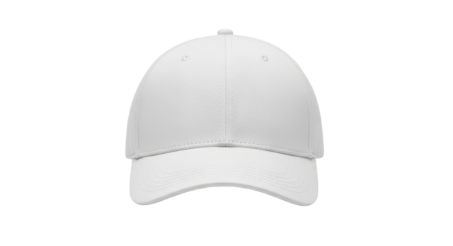 Isolated White Baseball Cap