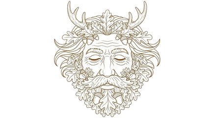 Fototapeta premium Isolated Green Man