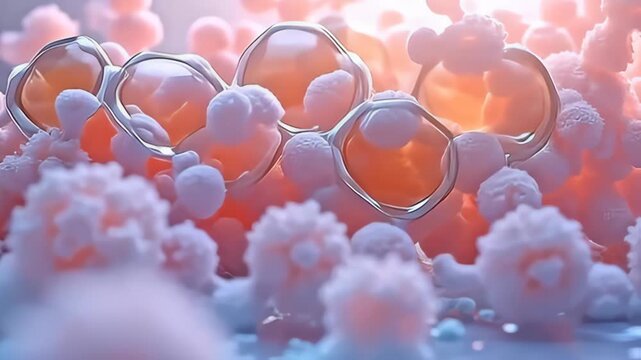 nether ampere clean, glowing backdrop, clear speck flourishes ilk lucubrate hexagon shape an intricate tapis of soft hues, softly oscillatory and blossoming ilk efflorescence indium tedious
