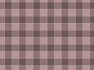 Brown Plaid Gingham Checkered Seamless Pattern