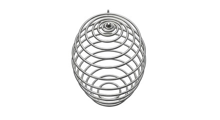 Isolated Wire Egg Whisk