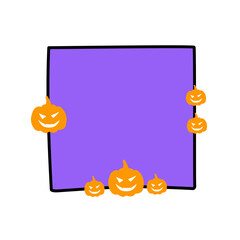 halloween frame vector illustration