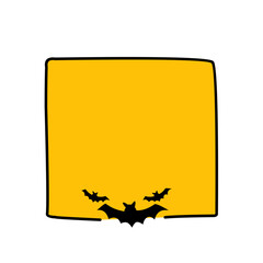 halloween frame vector illustration