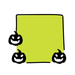 halloween frame vector illustration