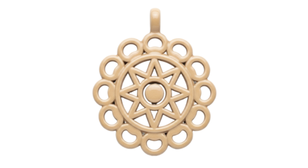 Isolated Medallion Ornament
