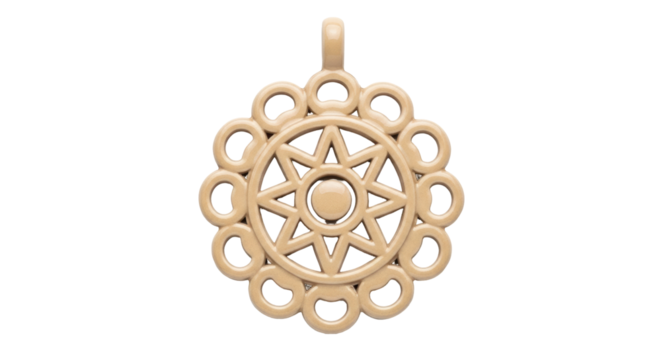Isolated Medallion Ornament