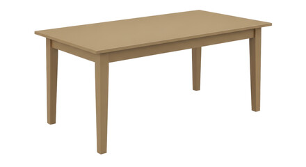 Isolated Wooden Table
