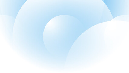 Abstract creative gradient light blue circle geometric shape background illustration.