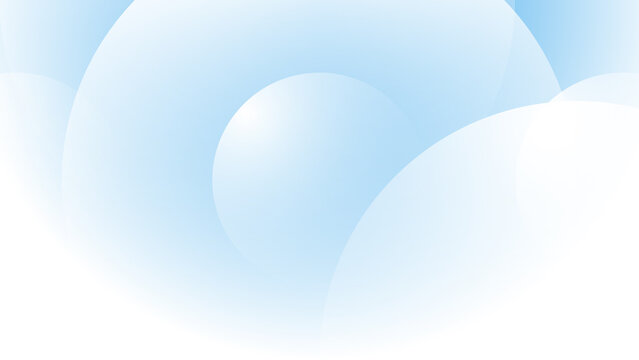 Abstract creative gradient light blue circle geometric shape background illustration.