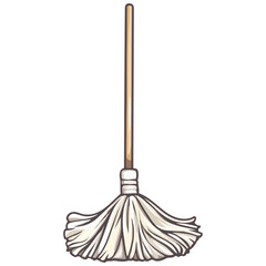 christmas mop, christmas, festival, vector, transparent background, icon, celebration, xmas, isolated, tool, cleaning, work, housework, object, mop, handle