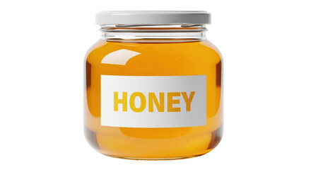 Isolated Jar of honey