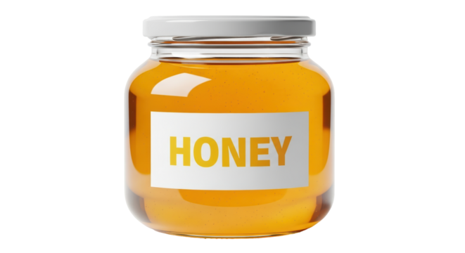 Isolated Jar of honey