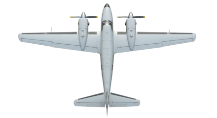 Isolated airplane