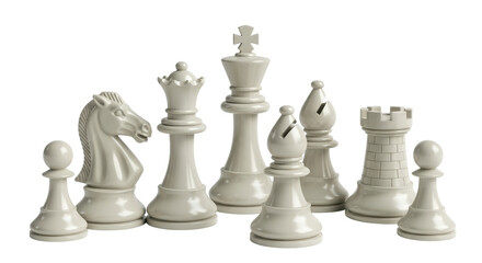 Isolated Chess Pieces © Joao