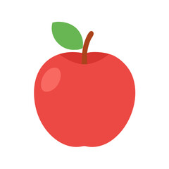 red apple vector illustration