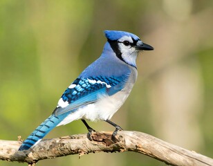 Blue Jay perched on branch