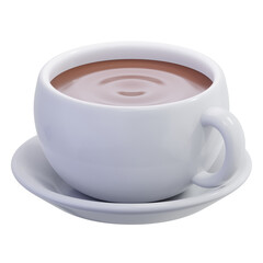 Cup of coffee on saucer