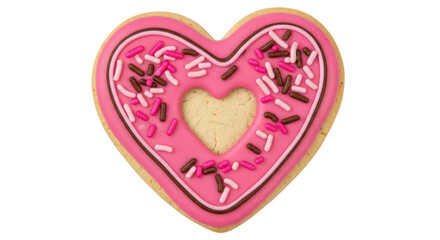 Isolated Heart Cookie