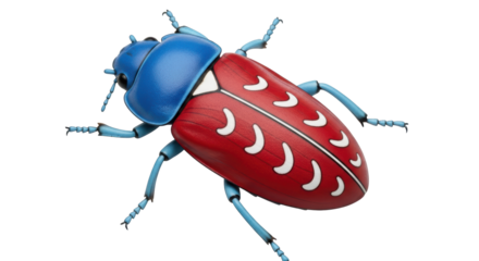 Isolated Cartoon Beetle