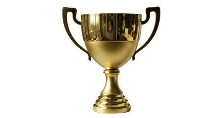 Isolated Golden Trophy