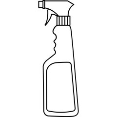 Spray Bottle Vector Icon Illustration