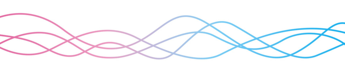 重ねた曲線のデコレーション素材