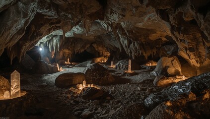 inside the cave